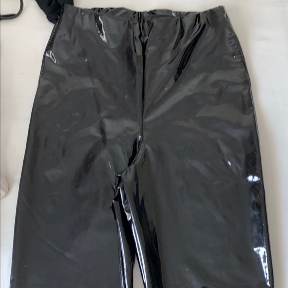 Pretty little thing latex leggings